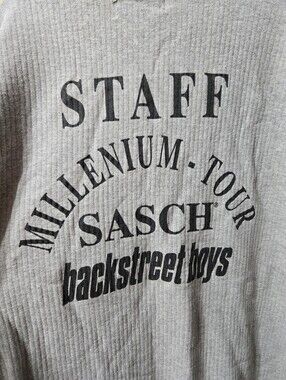 SASCH Backstreet Boys Millenium Tour Back Stage Staff Member Long Sleeve Shirt